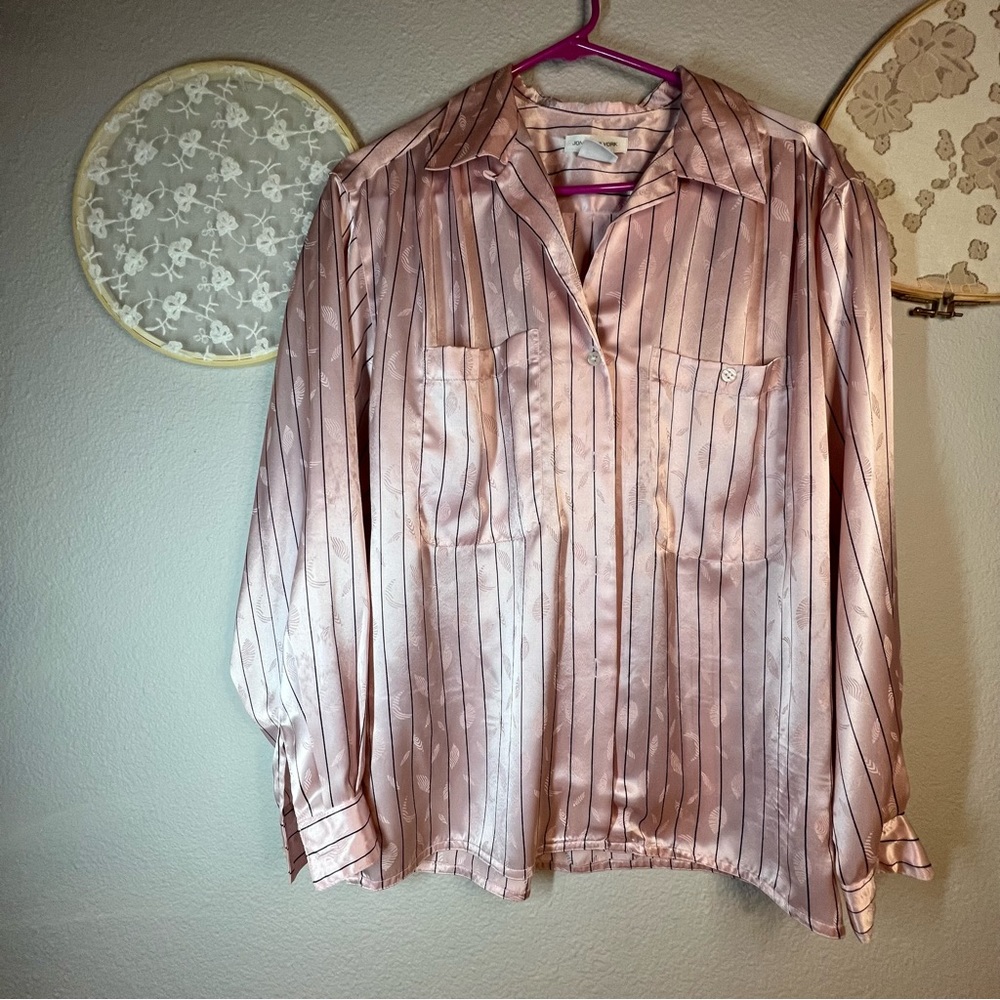 Pink Stripe Button Up